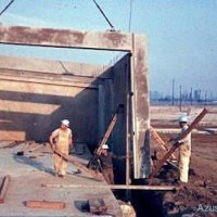Band room under construction 1956