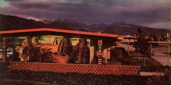 The old mural, front of school .